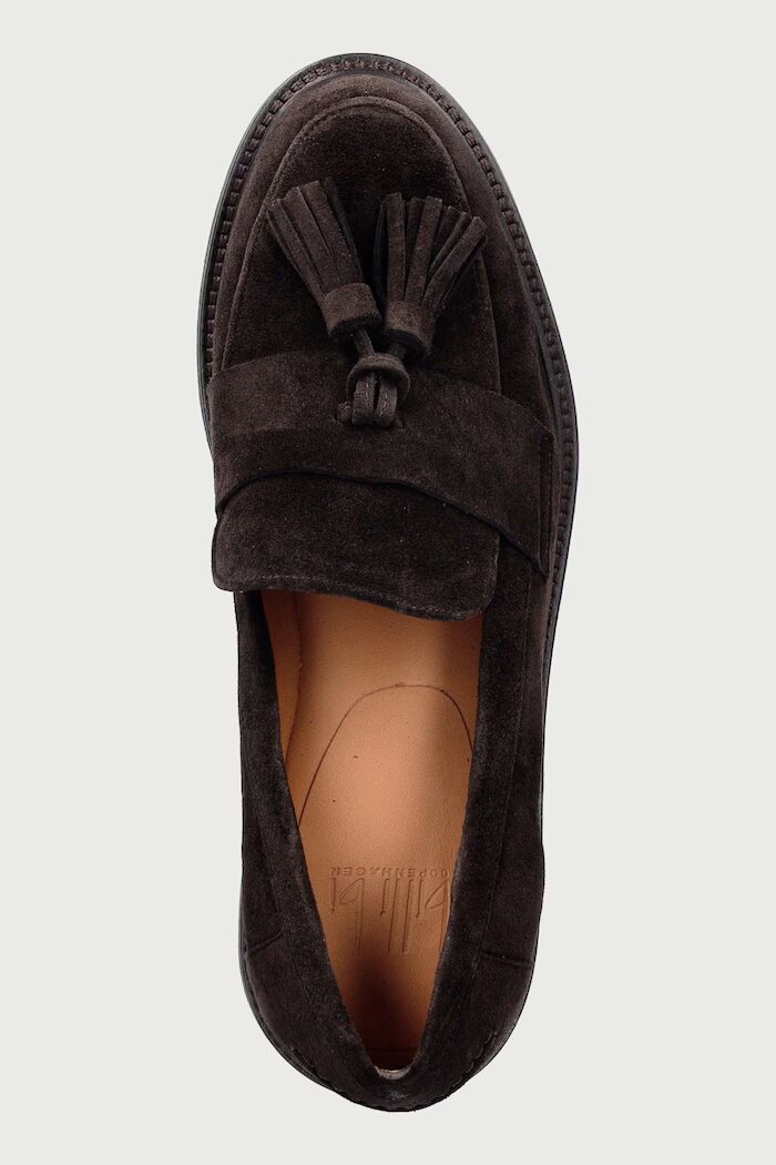 Billi Bi мокасини дамски от велур T.moro Delizioso suede 556 кафяви B1352