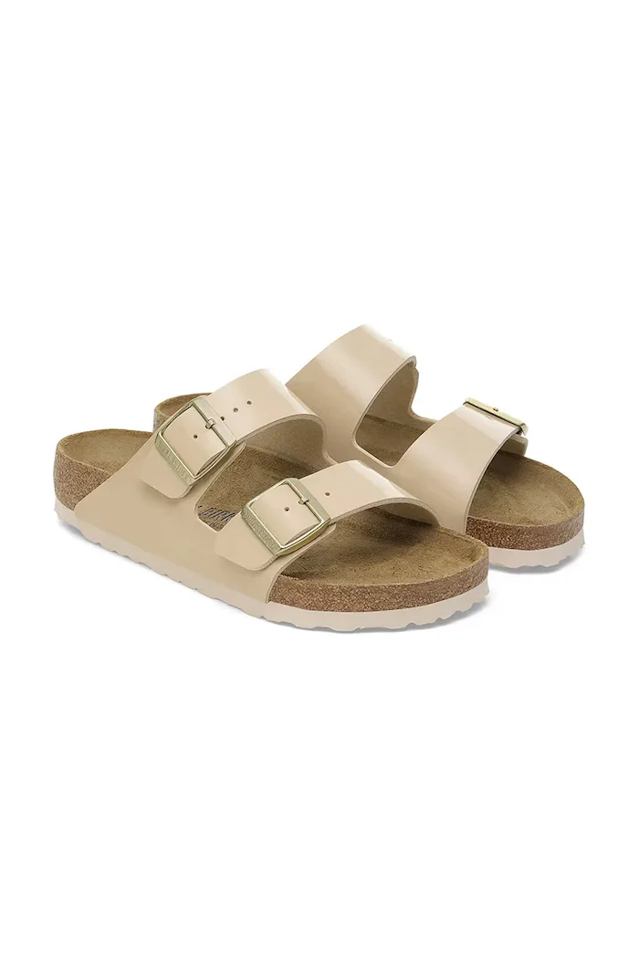 Birkenstock Чехли Arizona Patent в бежово 1013069
