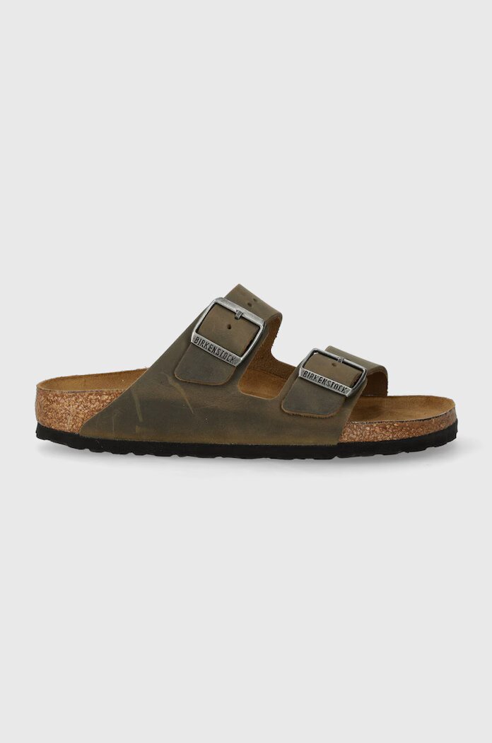 Birkenstock Чехли от набук Arizona в зелено 1027039