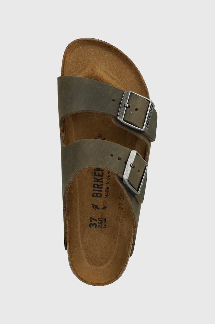 Birkenstock Чехли от набук Arizona в зелено 1027039