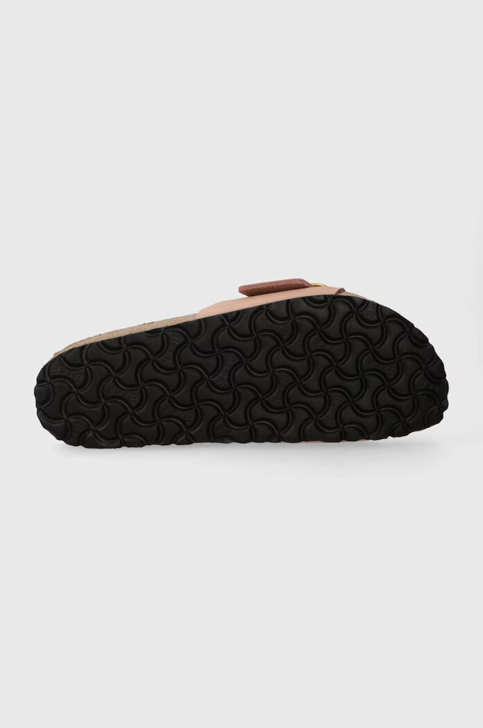 Birkenstock Чехли от набук Madrid Big Buckle в розово 1027056