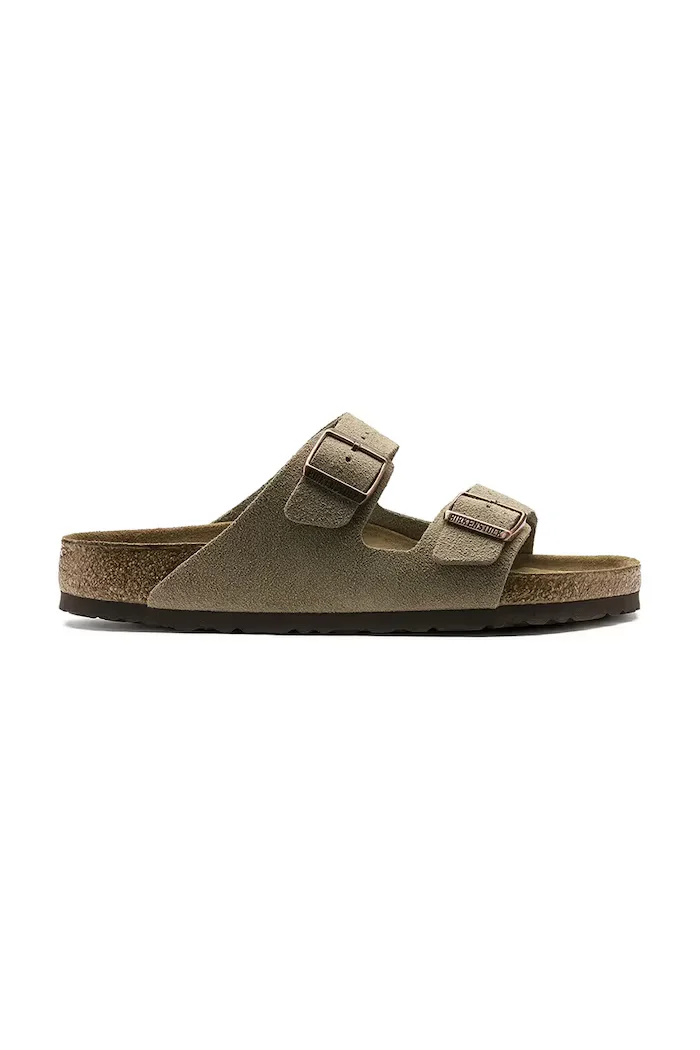 Birkenstock дамски от велур Arizona SFB Suede бежова 951303