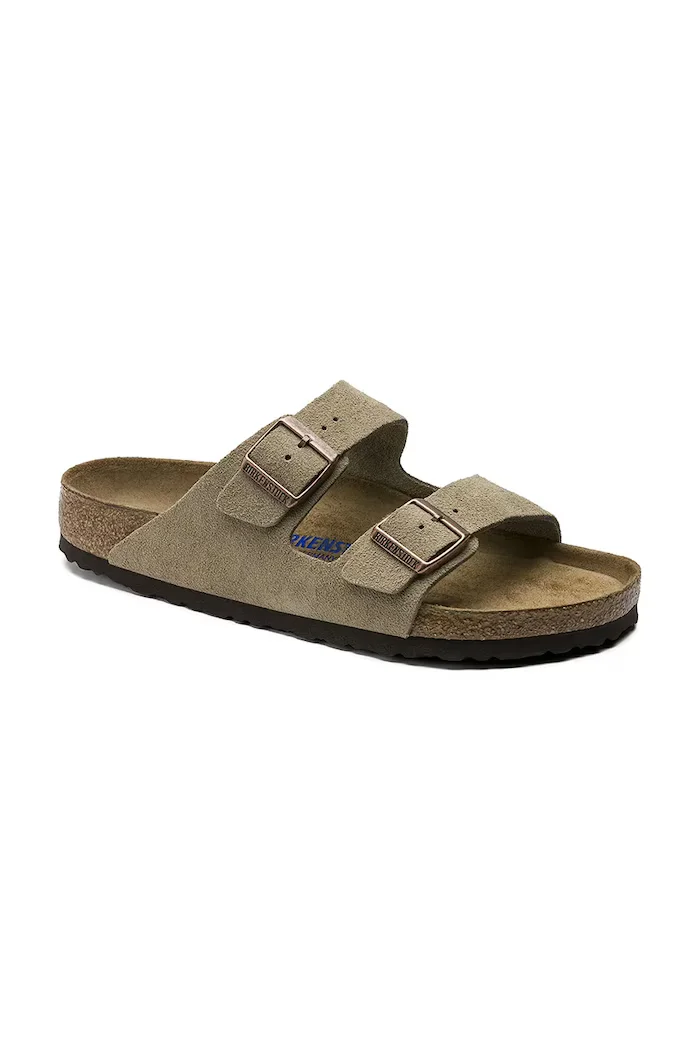 Birkenstock дамски от велур Arizona SFB Suede бежова 951303
