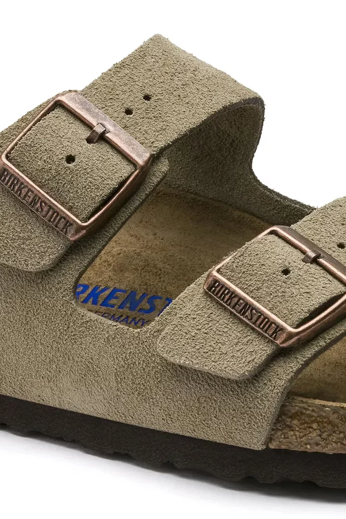 Birkenstock дамски от велур Arizona SFB Suede бежова 951303