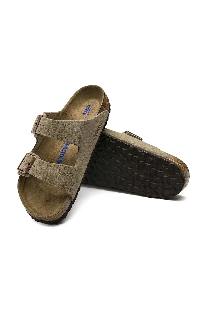 Birkenstock дамски от велур Arizona SFB Suede бежова 951303