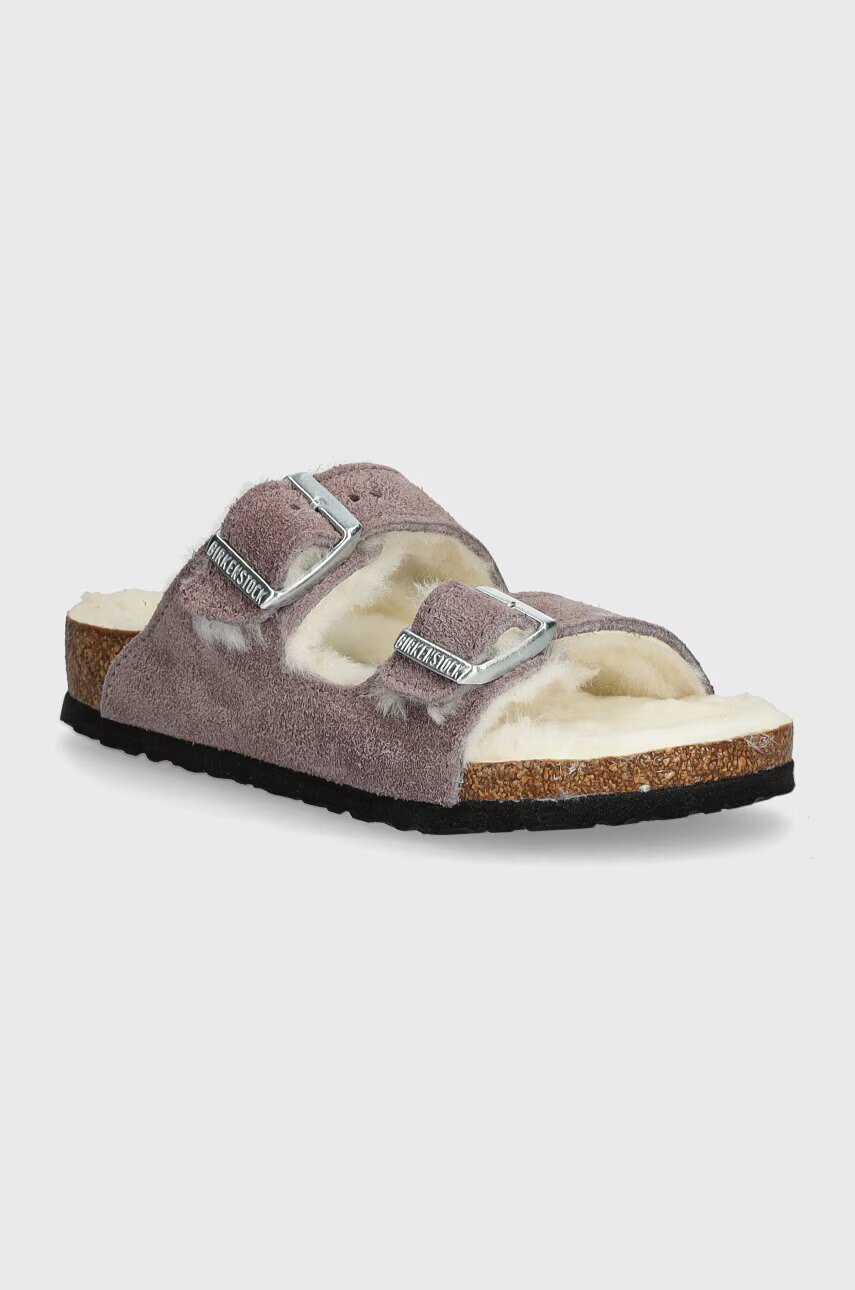 Birkenstock Детски велурени чехли Arizona Shearling