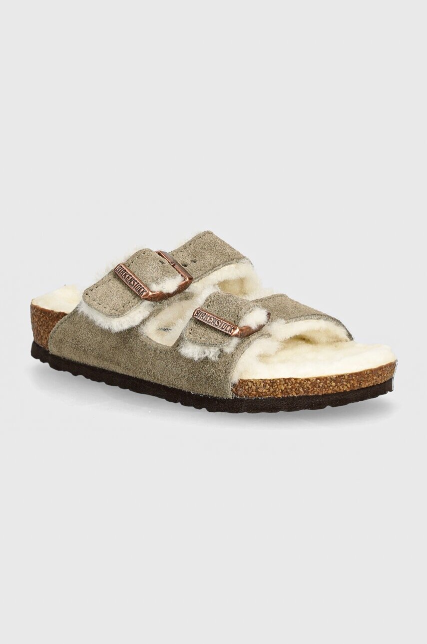 Birkenstock Детски велурени чехли Arizona Shearling