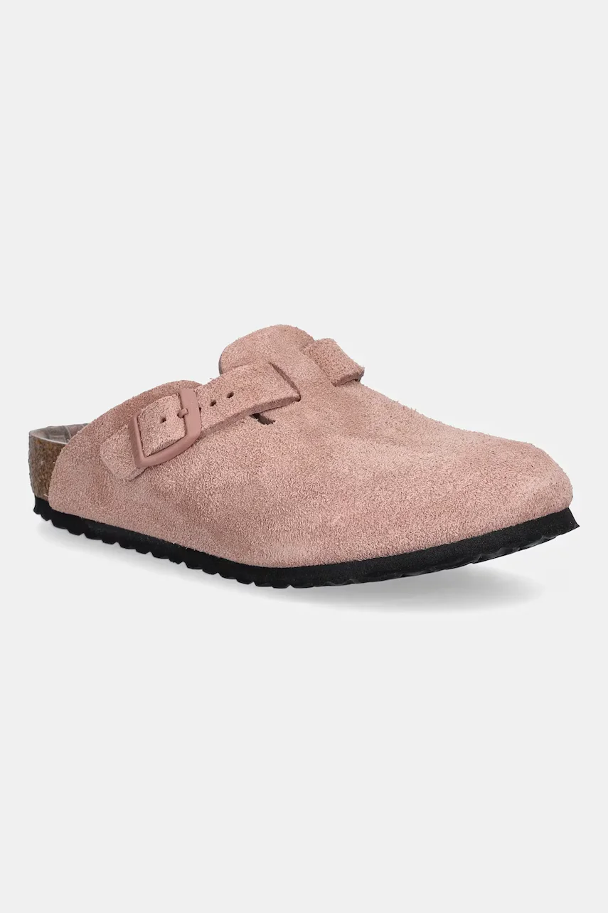 Birkenstock Детски велурени чехли Boston