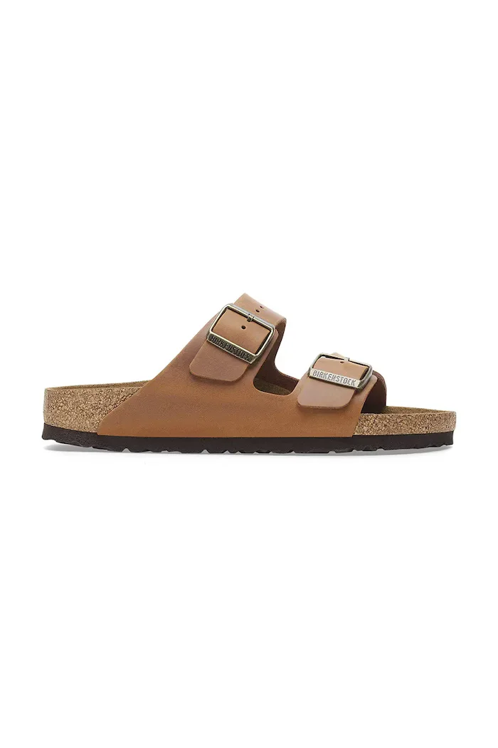 Birkenstock Кожени чехли Arizona в кафяво 1028401