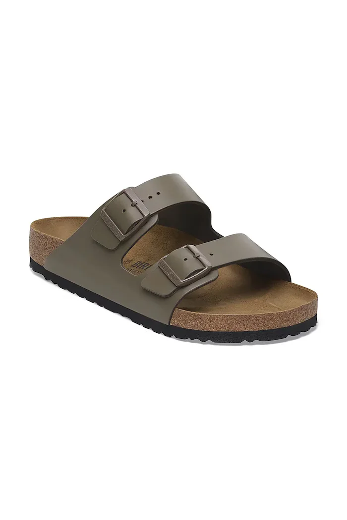 Birkenstock Кожени чехли Arizona в зелено 1029155