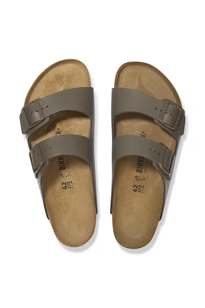 Birkenstock Кожени чехли Arizona в зелено 1029155