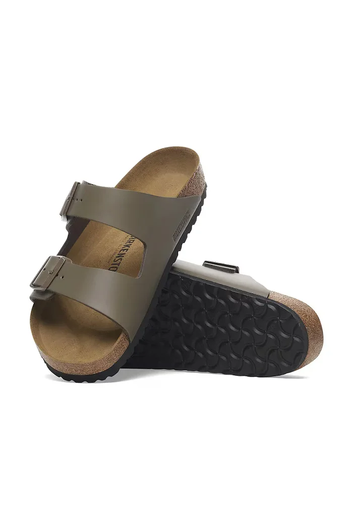 Birkenstock Кожени чехли Arizona в зелено 1029155