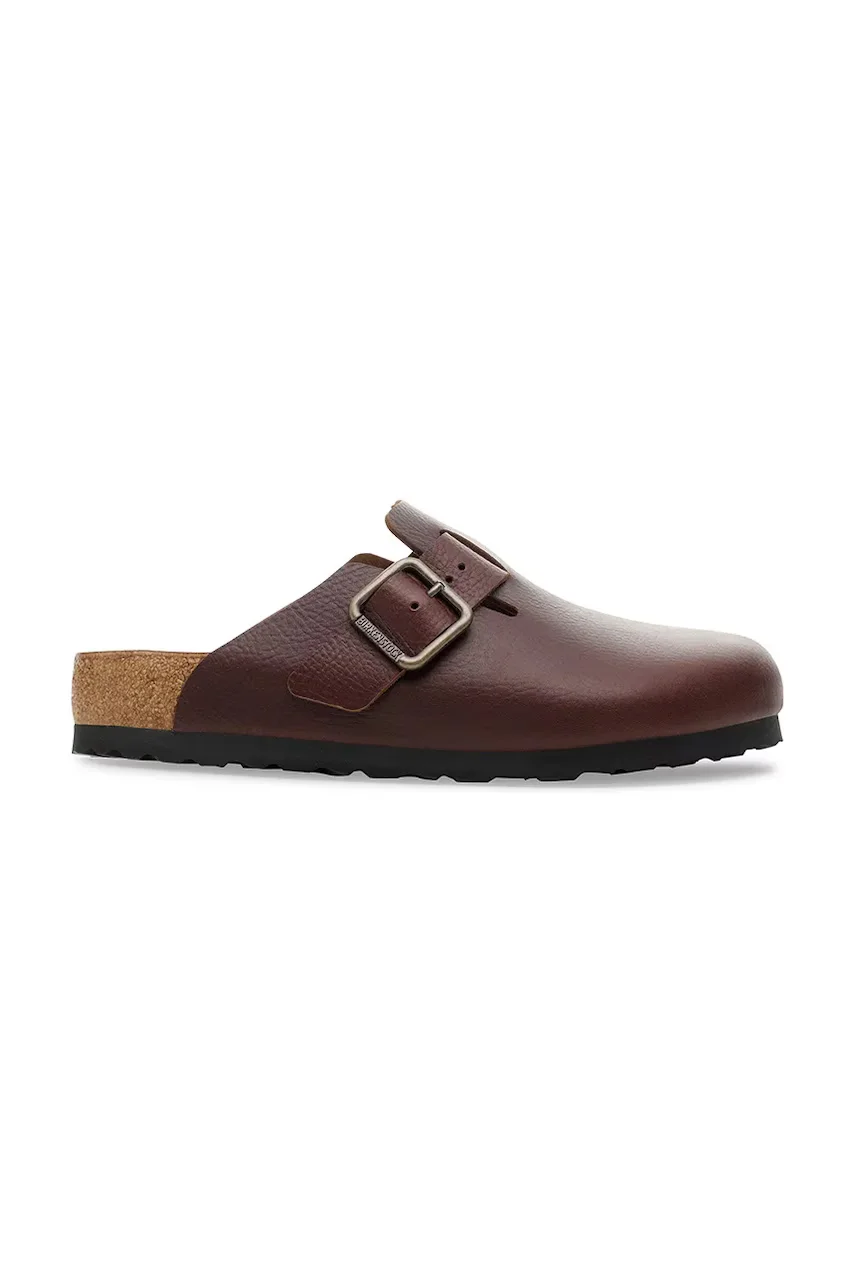 Birkenstock Кожени чехли Boston Vintage Wood Wire Buckle