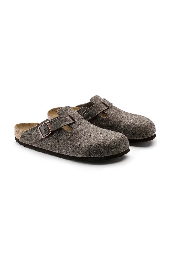 Birkenstock Пантофи Boston в сиво 160581