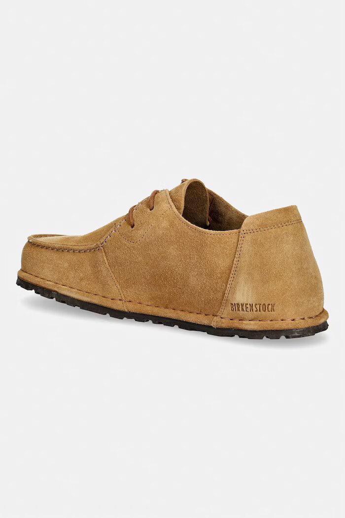 Birkenstock половинки обувки от велур Utti кафяви 1031546