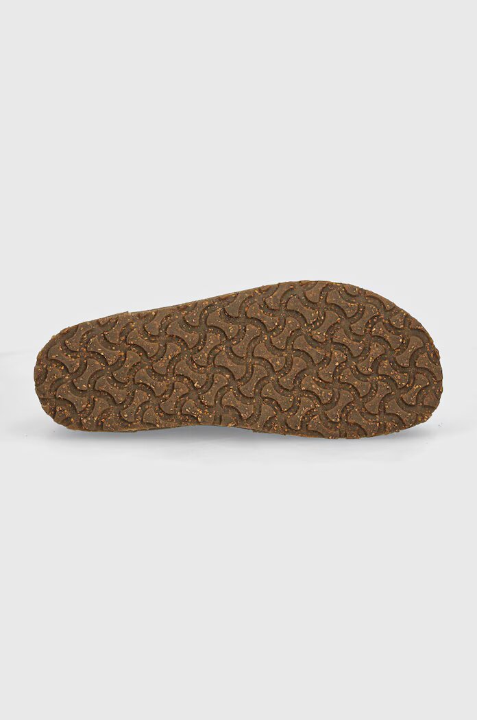 Birkenstock Половинки обувки от велур Utti Lace в бежово 1027274