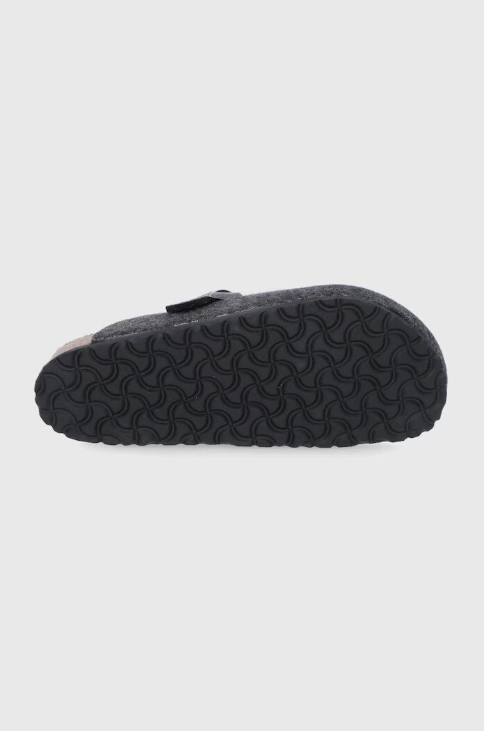 Birkenstock Вълнени пантофи Boston в тъмносиньо 160371