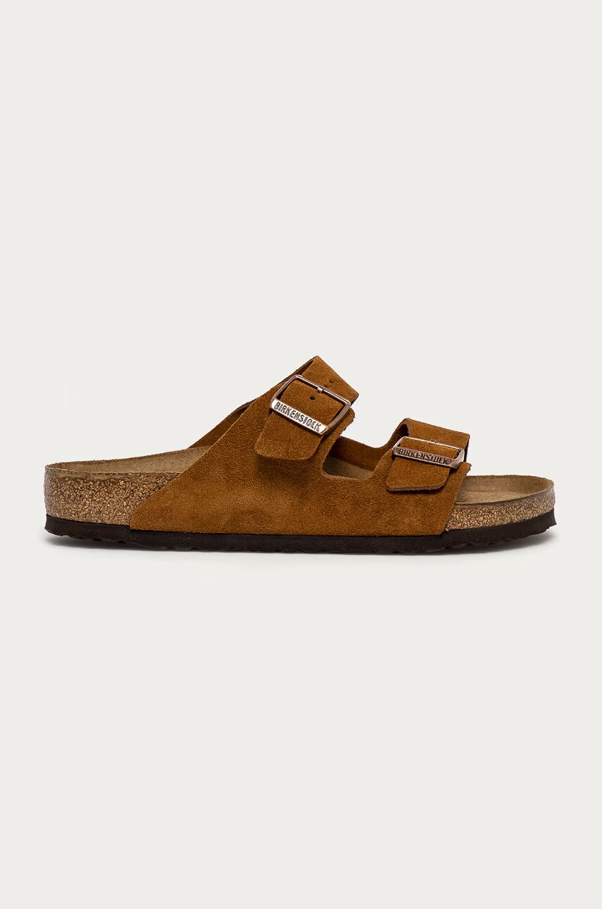 Birkenstock Велурени чехли Arizona