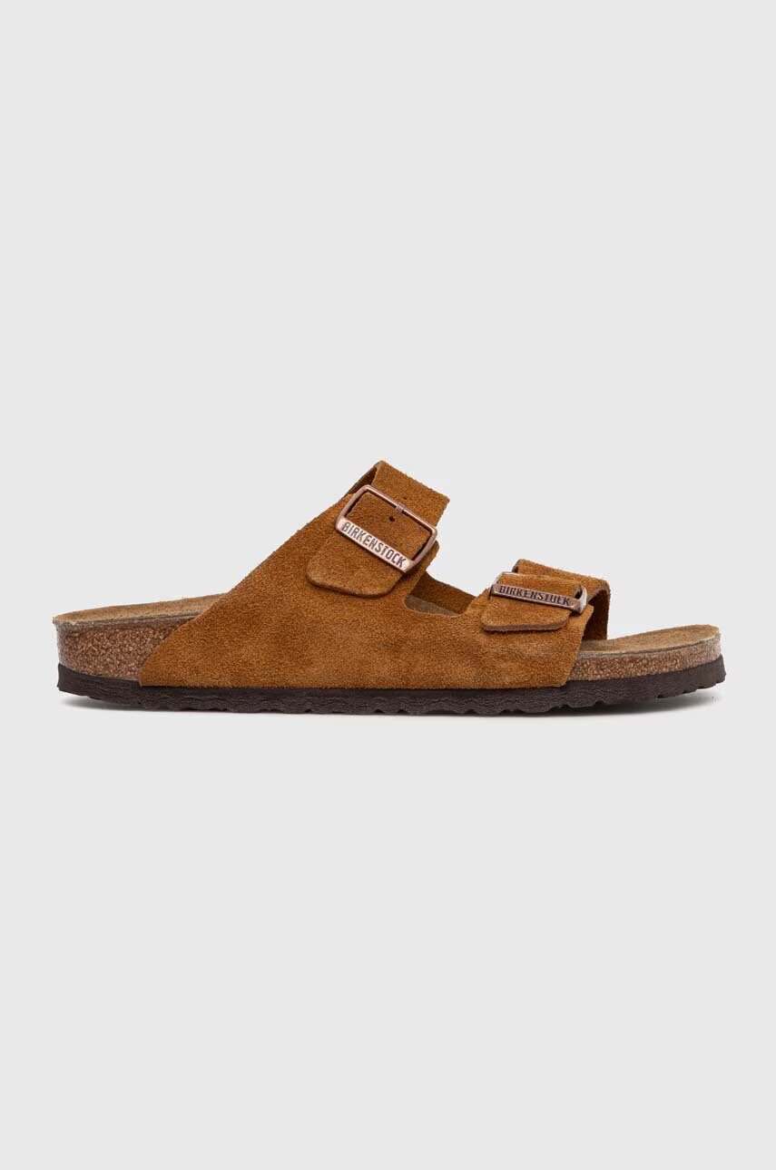 Birkenstock Велурени чехли Arizona