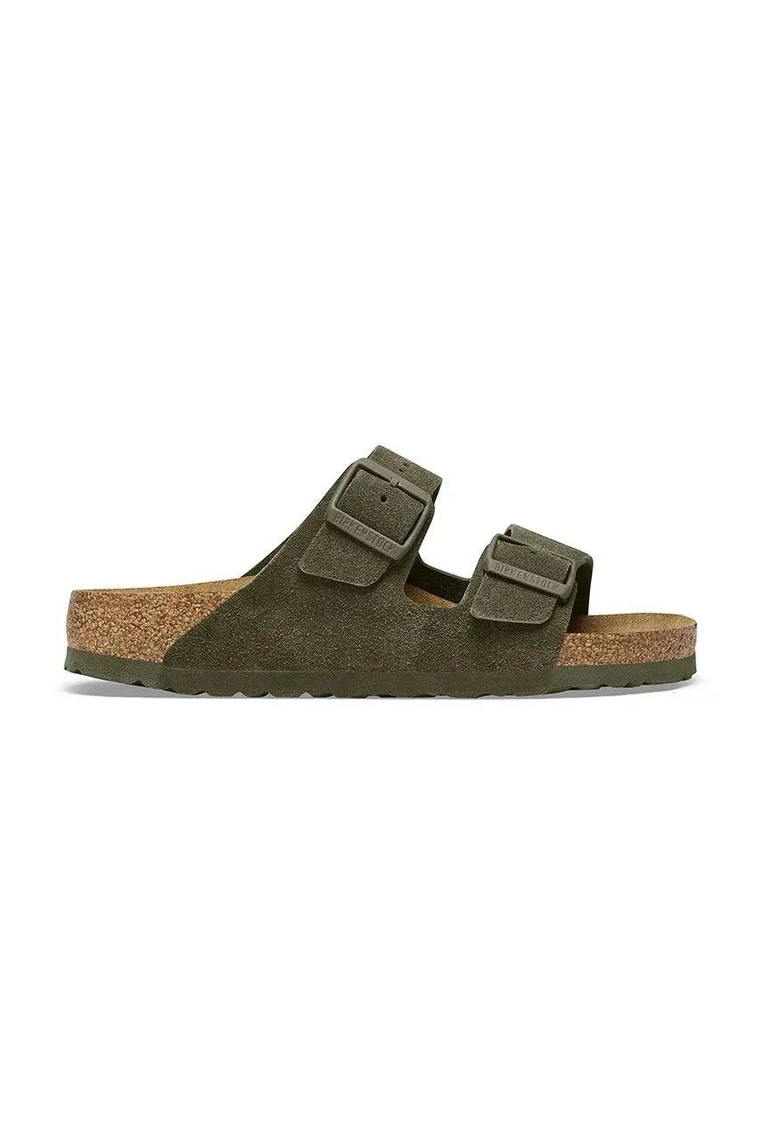 Birkenstock Велурени чехли Arizona