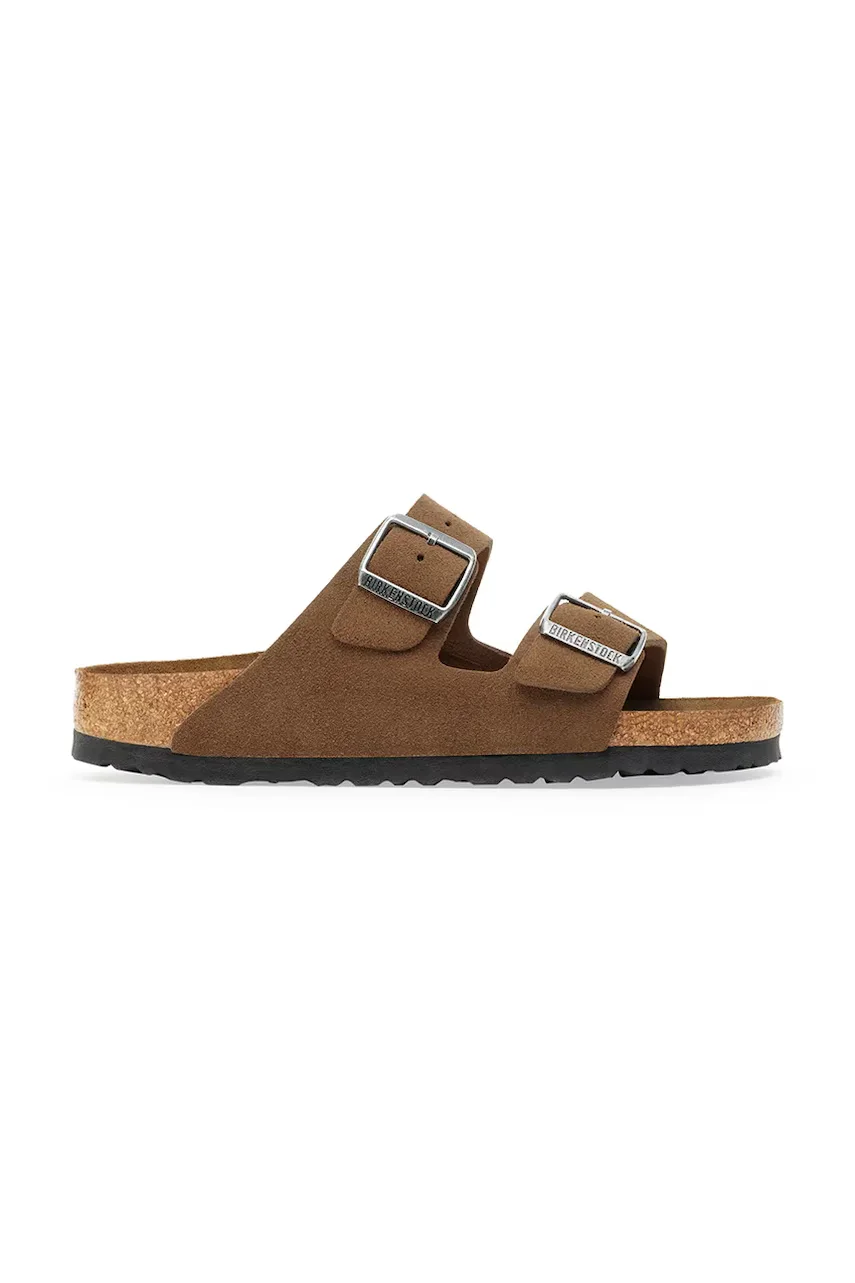 Birkenstock Велурени чехли Arizona
