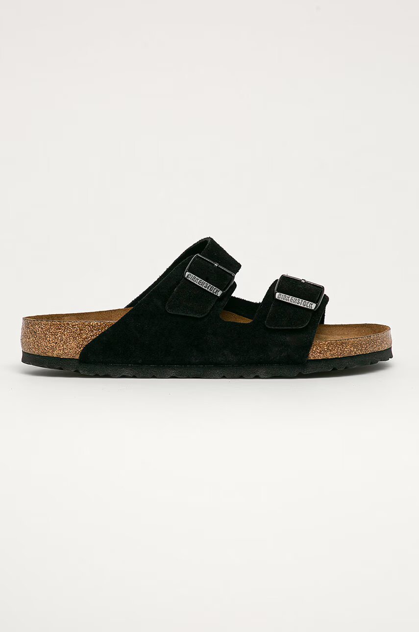 Birkenstock Велурени чехли Arizona