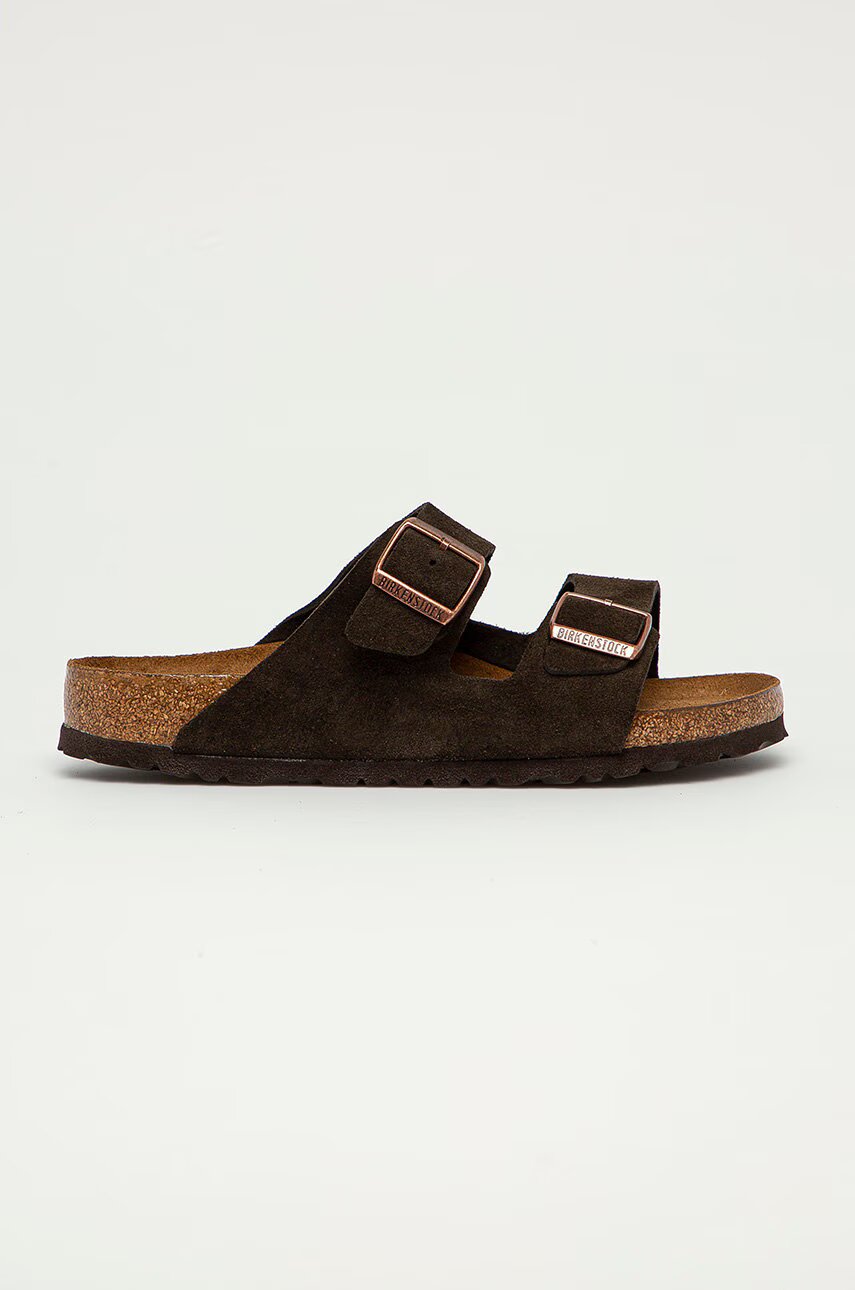 Birkenstock Велурени чехли Arizona