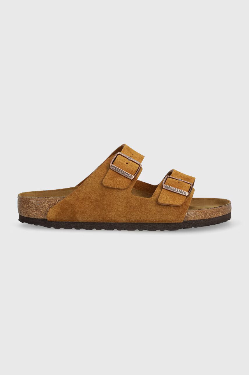 Birkenstock Велурени чехли Arizona