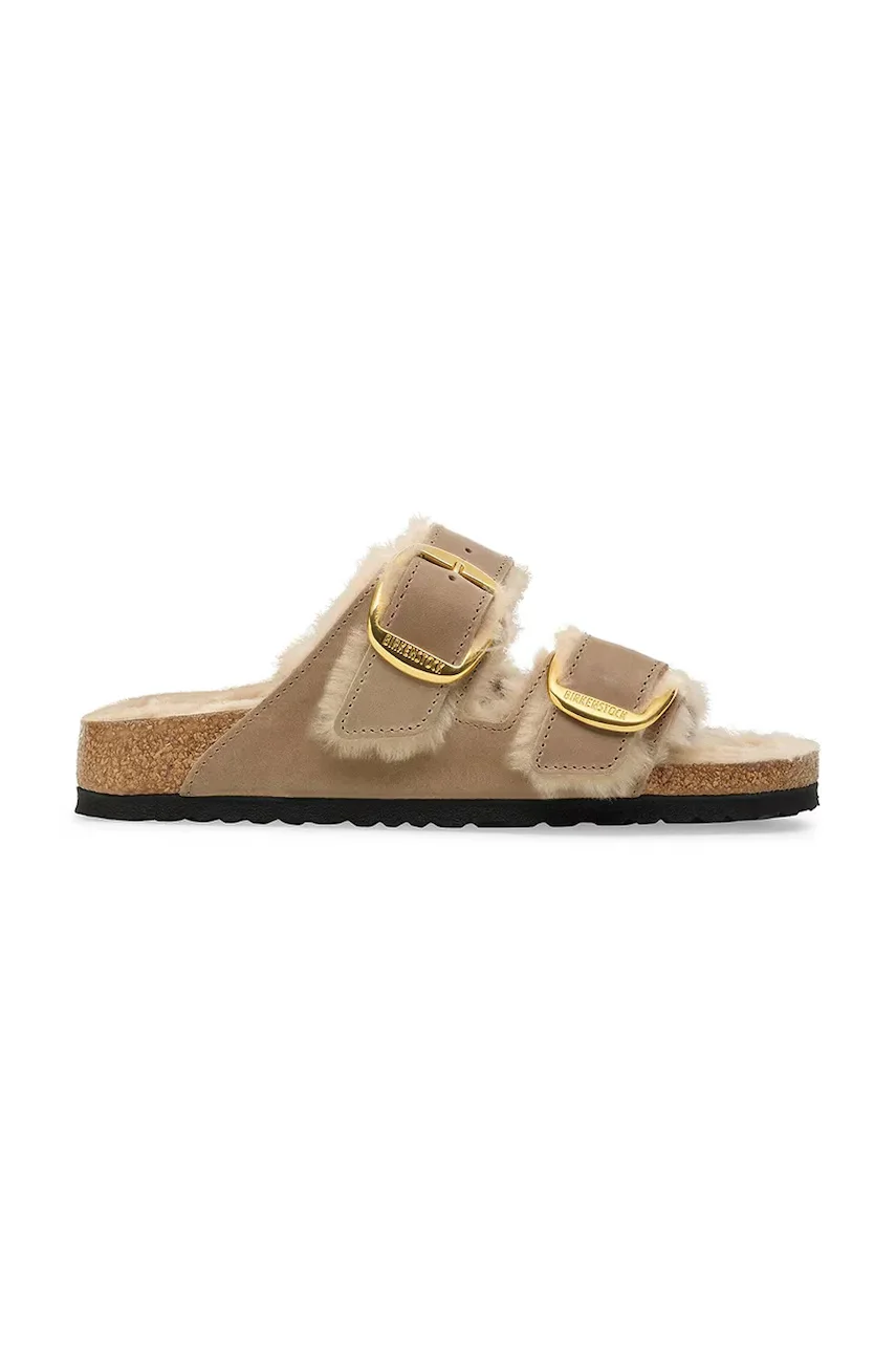 Birkenstock Велурени чехли Arizona Big Buckle Shearling
