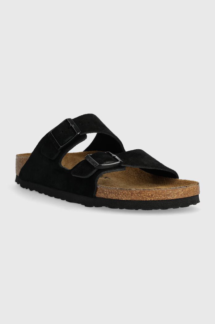 Birkenstock Велурени чехли Arizona в черно 1027164