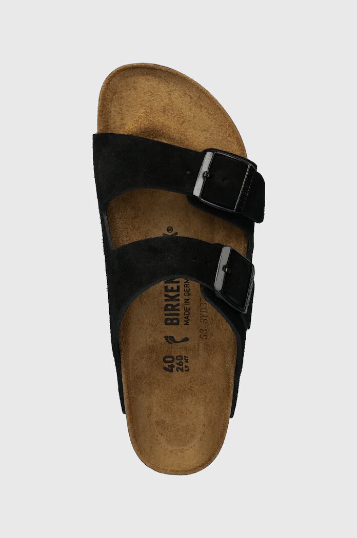 Birkenstock Велурени чехли Arizona в черно 1027164