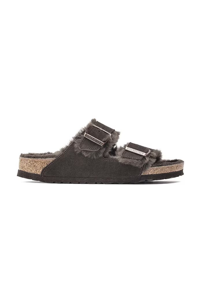 Birkenstock Велурени чехли Arizona в кафяво 1020528