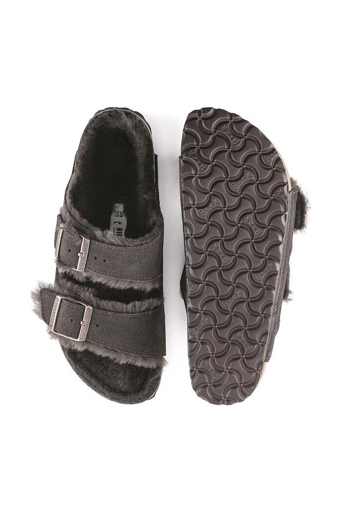 Birkenstock Велурени чехли Arizona в кафяво 1020528