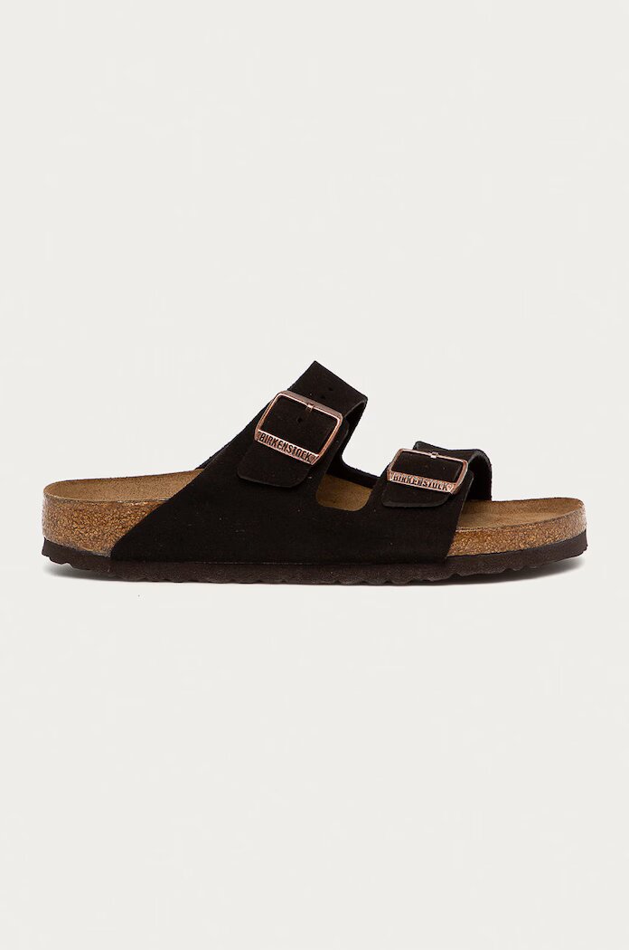 Birkenstock Велурени чехли Arizona в кафяво 951313