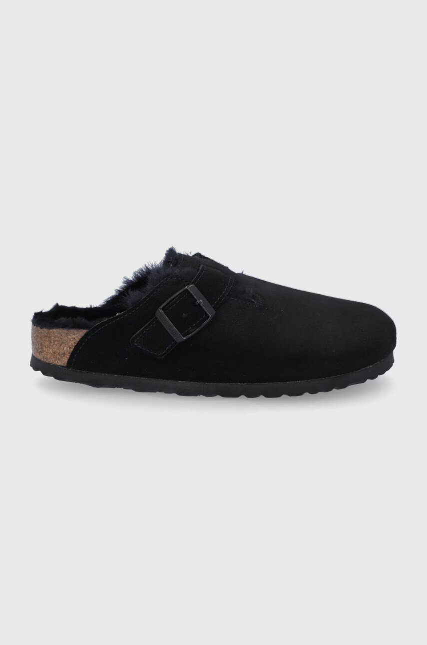 Birkenstock Велурени чехли Boston