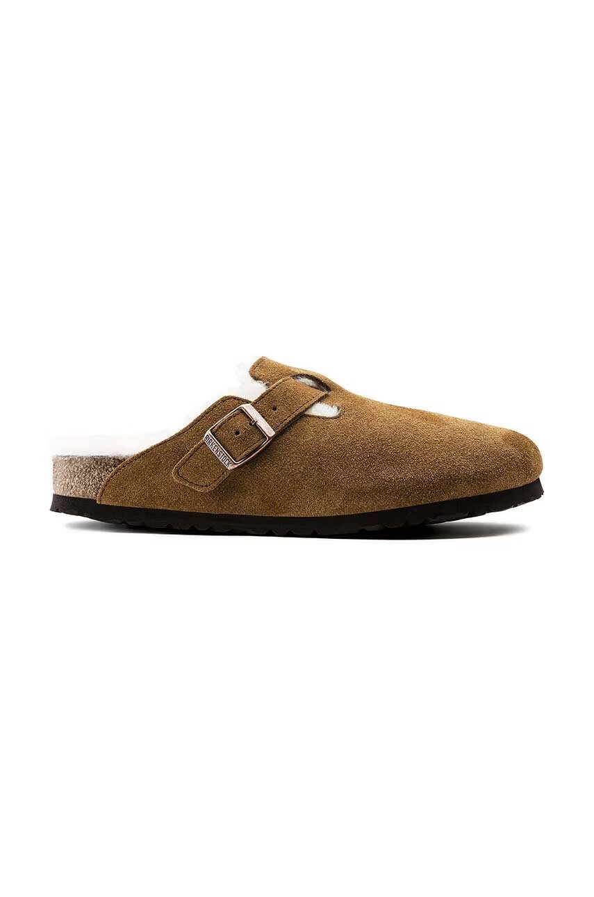 Birkenstock Велурени чехли Boston