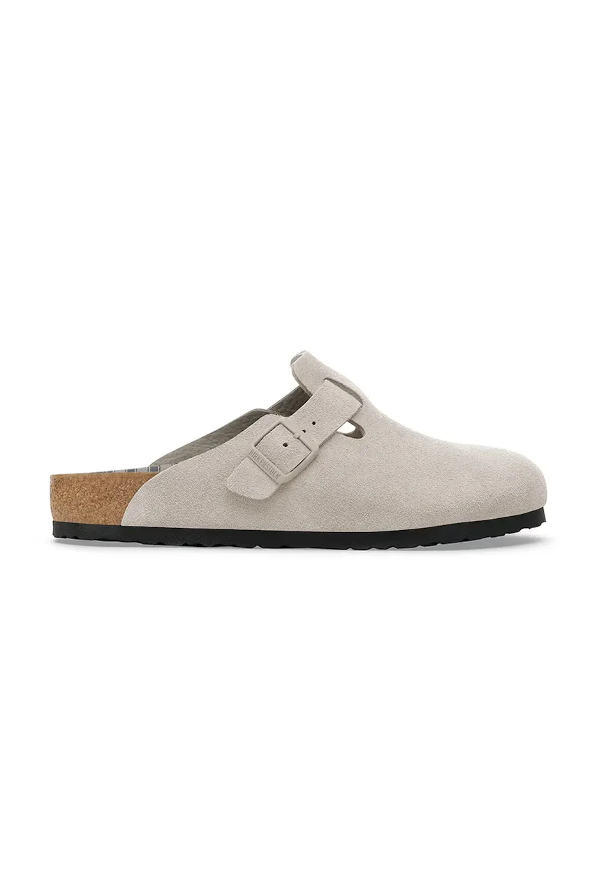 Birkenstock Велурени чехли Boston Varsity