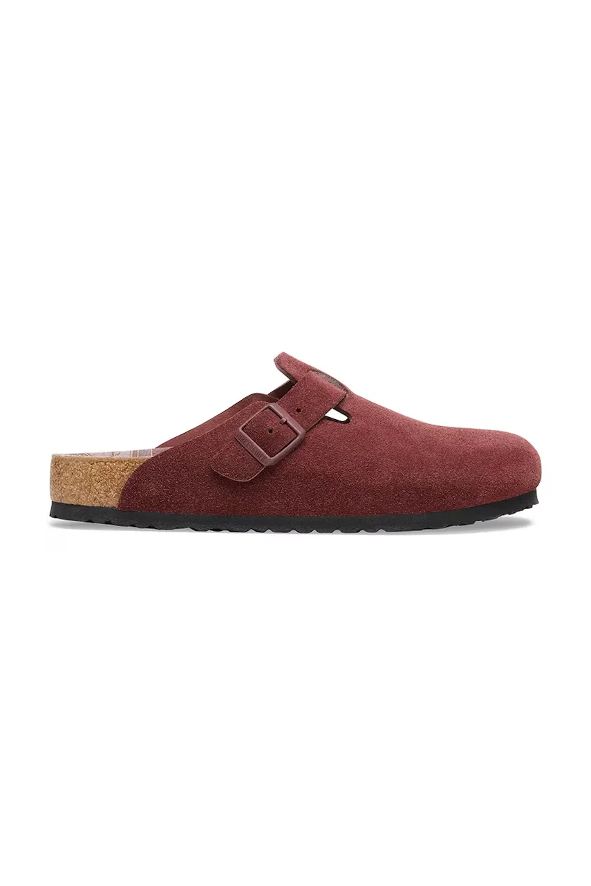 Birkenstock Велурени чехли Boston Varsity
