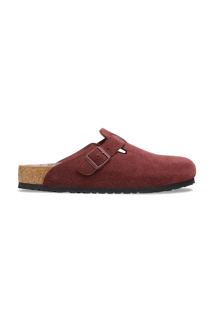 Birkenstock Велурени чехли Boston Varsity