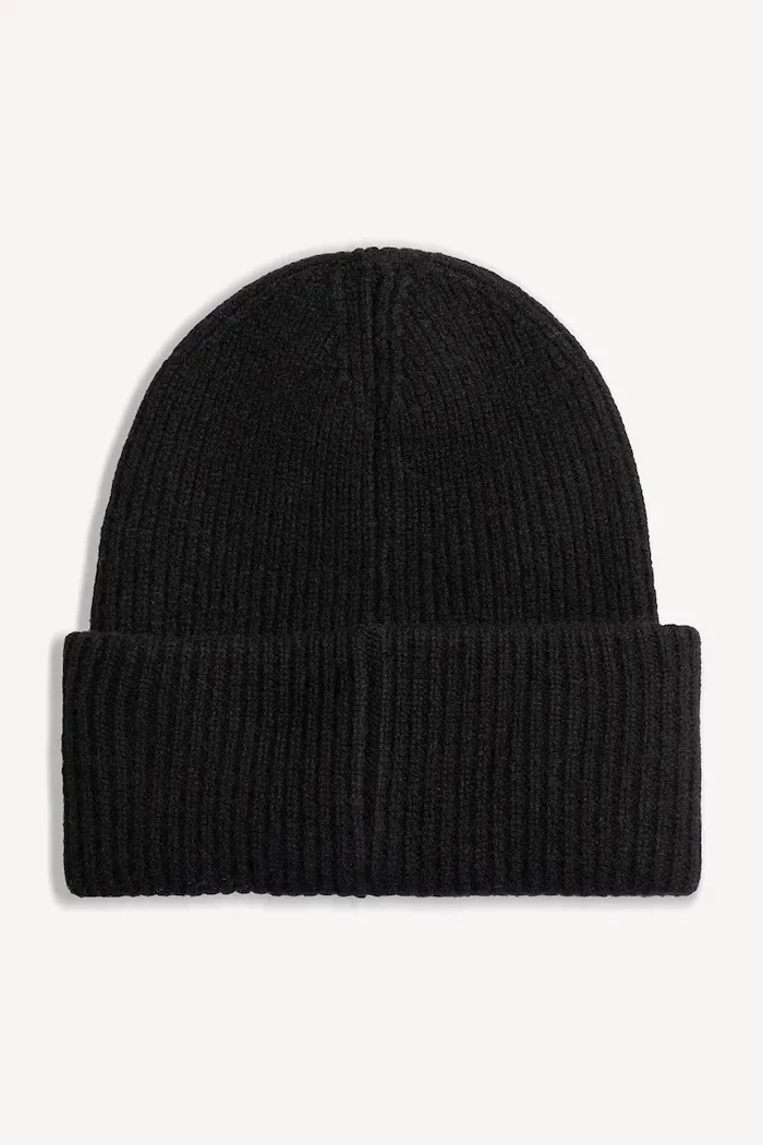 BIZUU шапка beanie дамска от вълна MOYE черна MOYE CZARNY