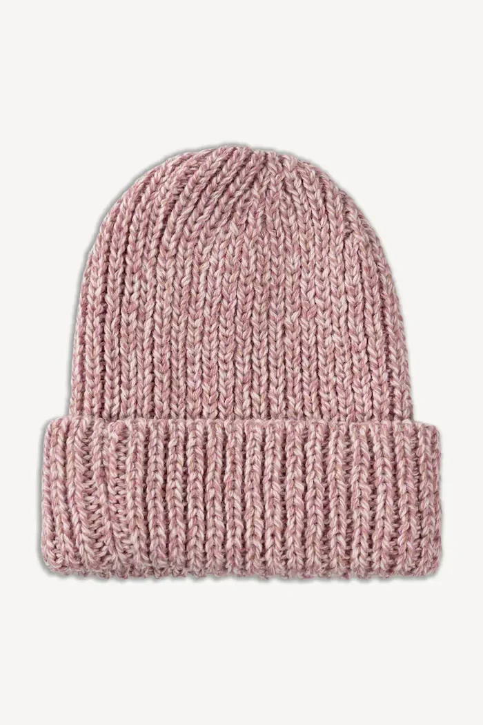 BIZUU шапка beanie дамска с вълна BALBI розова BALBI RÓŻOWY