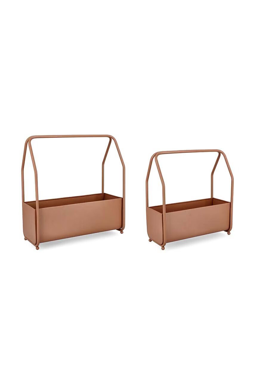 Bizzotto Балконска саксия Keyra 52 x 23 x 52 / 42 x 21 x 47 cm (2 броя)
