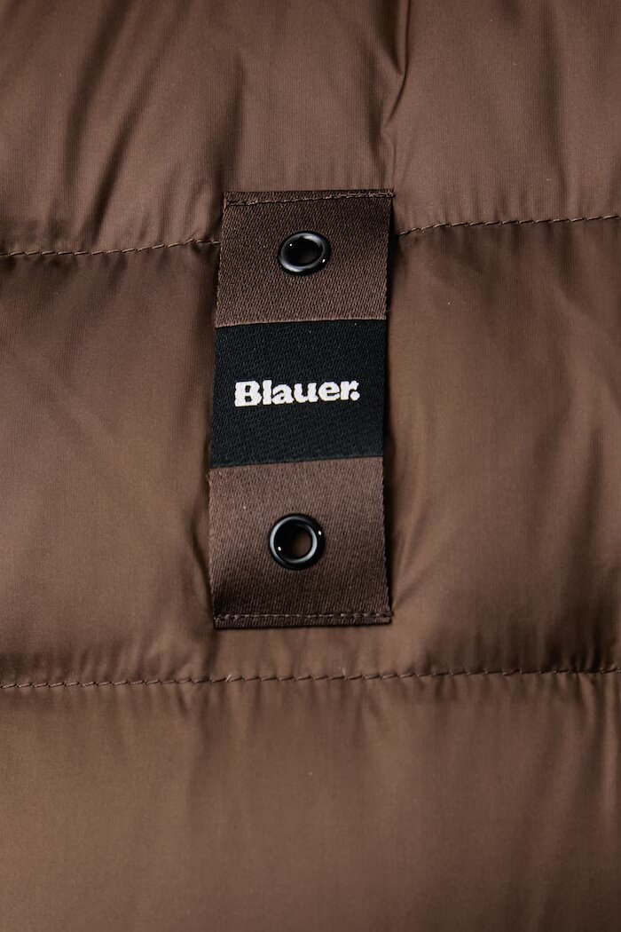 Blauer пухено яке дамско кафяво BLDK03043