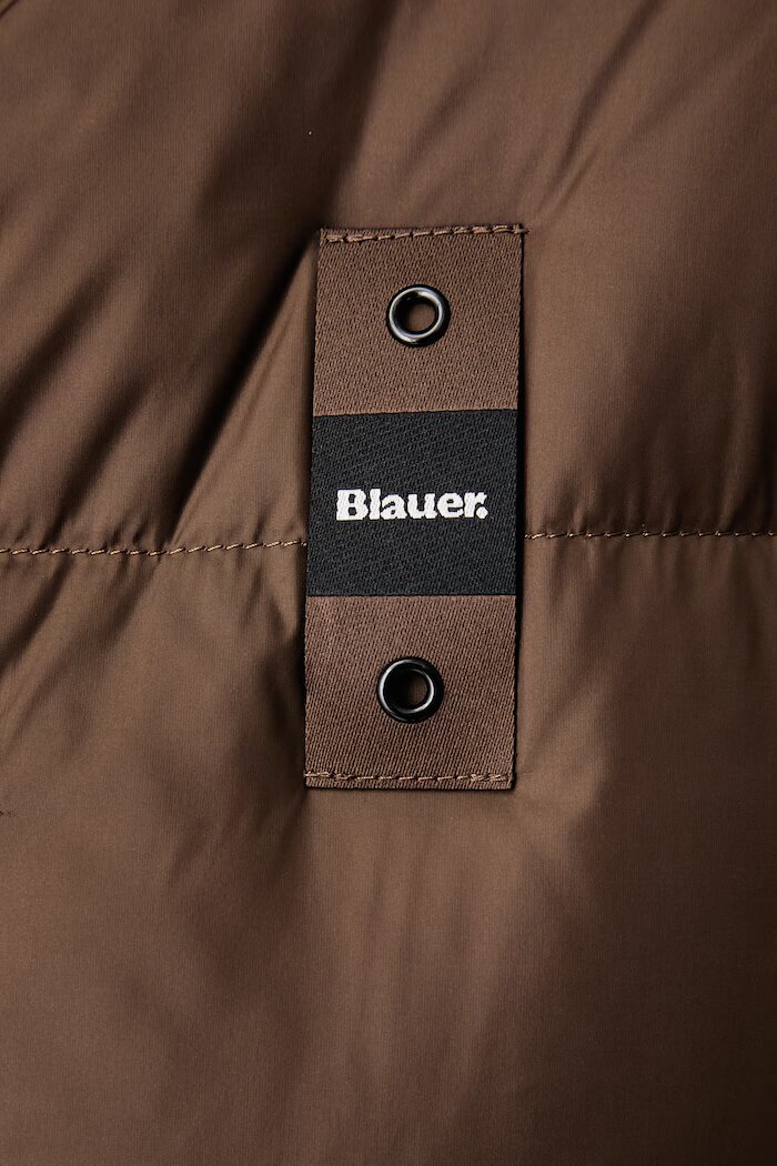 Blauer пухено яке дамско кафяво BLDK03389
