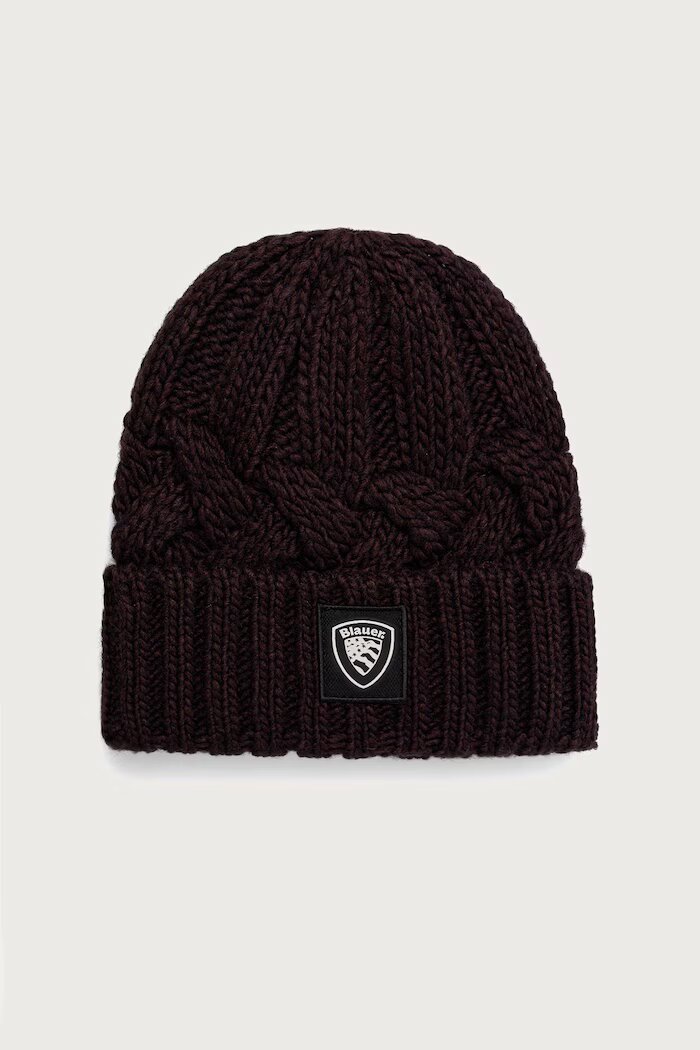Blauer шапка дамска с вълна кафява BLDA05564