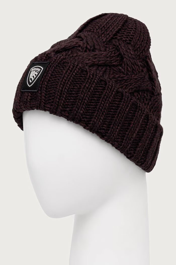 Blauer шапка дамска с вълна кафява BLDA05564