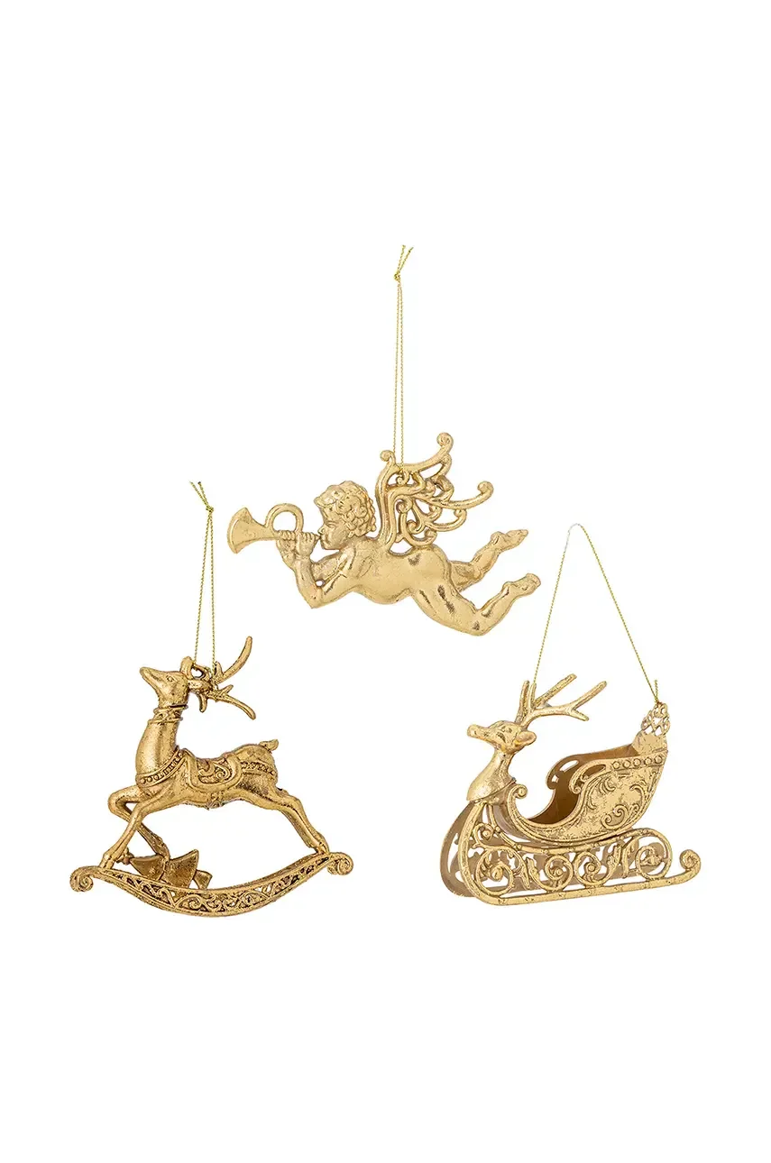 Bloomingville Декоративна висулка Anisa Ornament (3 броя)