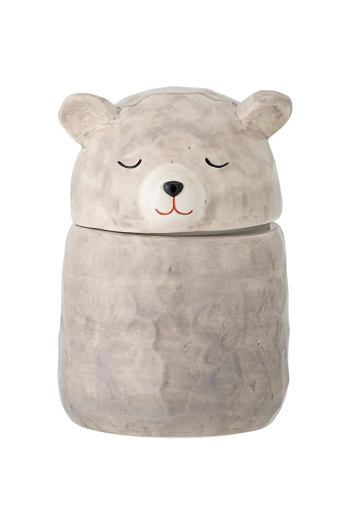 Bloomingville Кутия с капак Puk Jar 440 ml в сиво