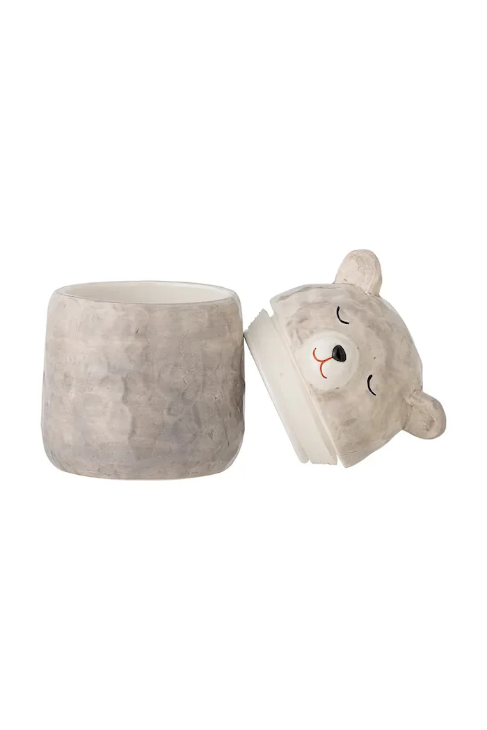 Bloomingville Кутия с капак Puk Jar 440 ml в сиво