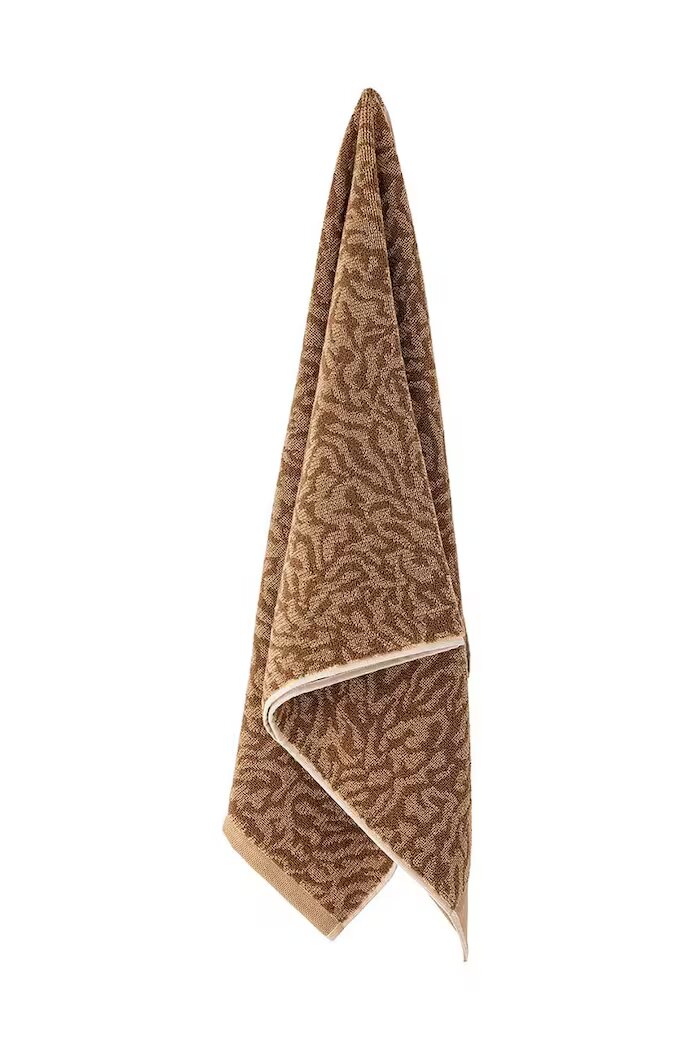 Bloomingville Малка памучна кърпа Kaysa 100 x 50 cm в кафяво